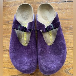 Birkenstock Rosemead Purple Suede clogs size 40